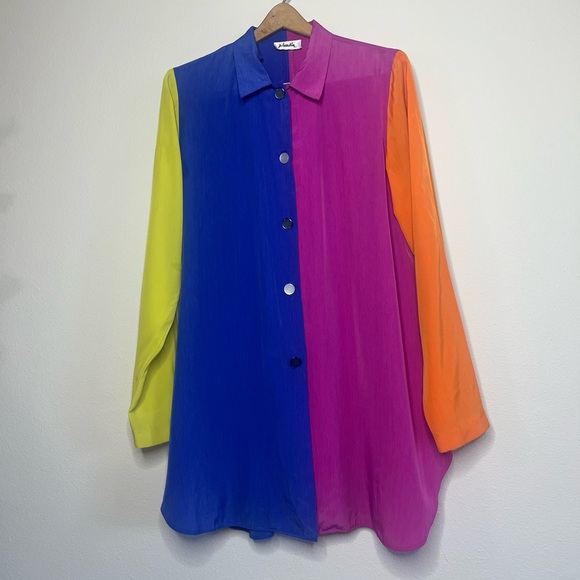 Vintage Multicolor Button-Down Shirt - Picture 2 of 6